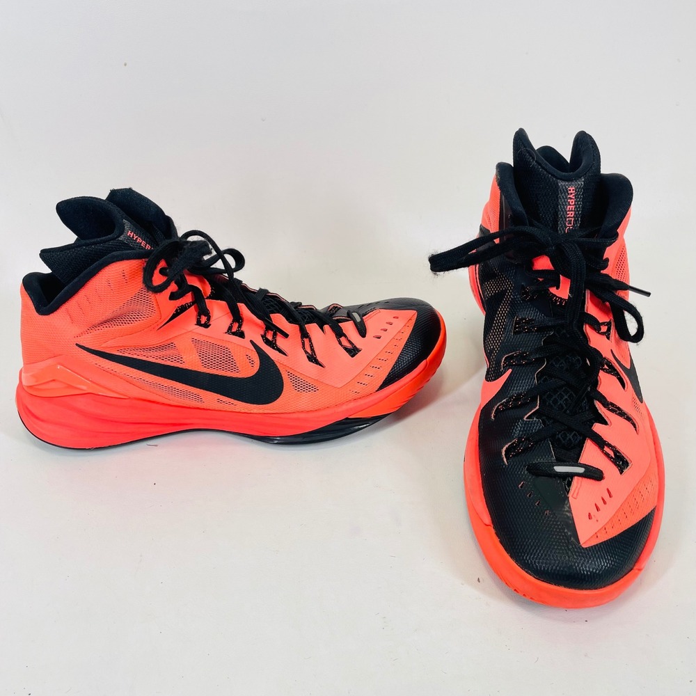 Nike Hyperdunk 2014 Bright Mango Black Basketball Shoes 653640-800 Mens 9